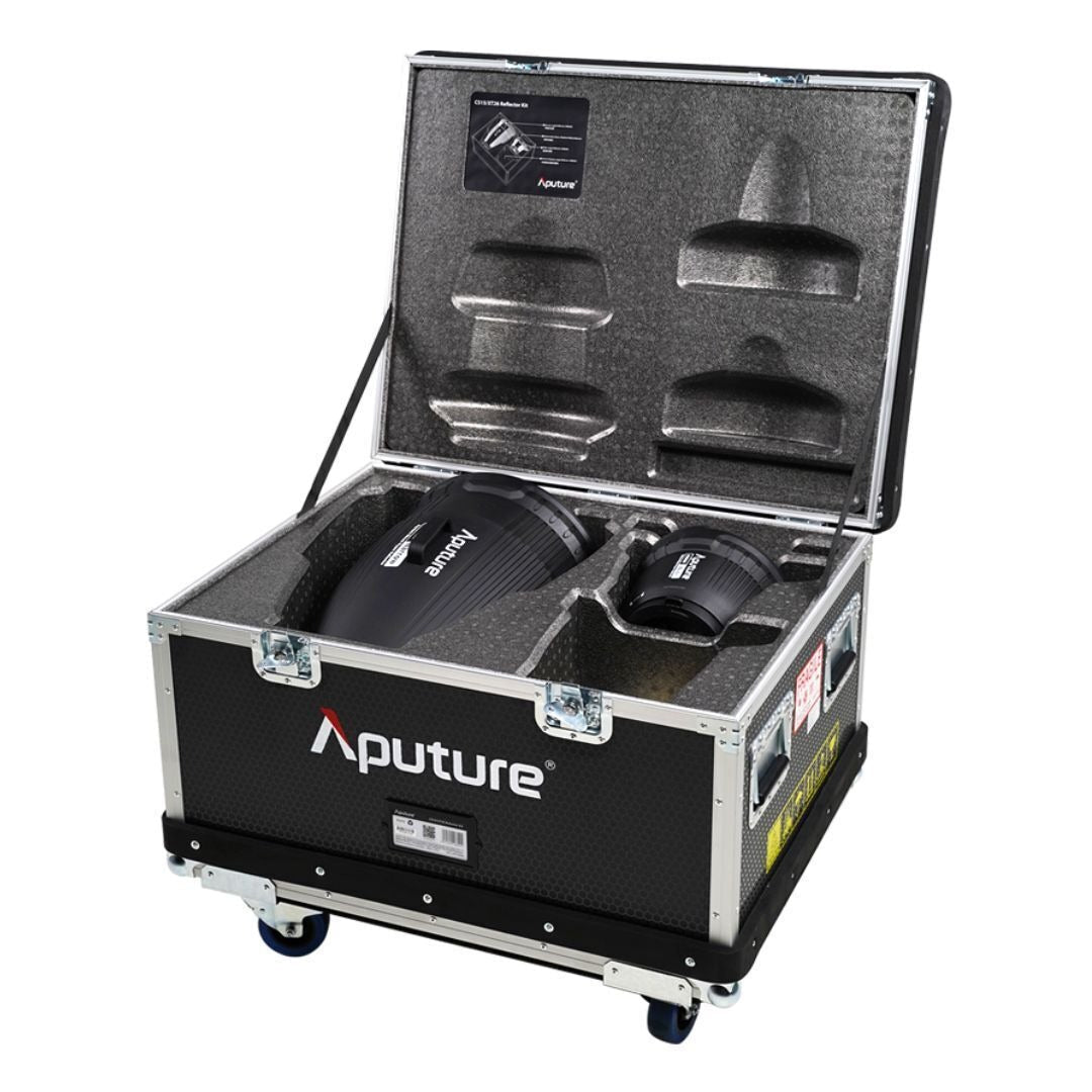 Aputure Narrow and Wide-Angle Reflectors Kit for Electro Storm CS15 and XT26 Lights (Black)
