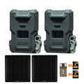 Spypoint FLEX-M2 32MP Trail Camera (2-Pack) with Solar Panel, Memory Card and Card Reader Bundle