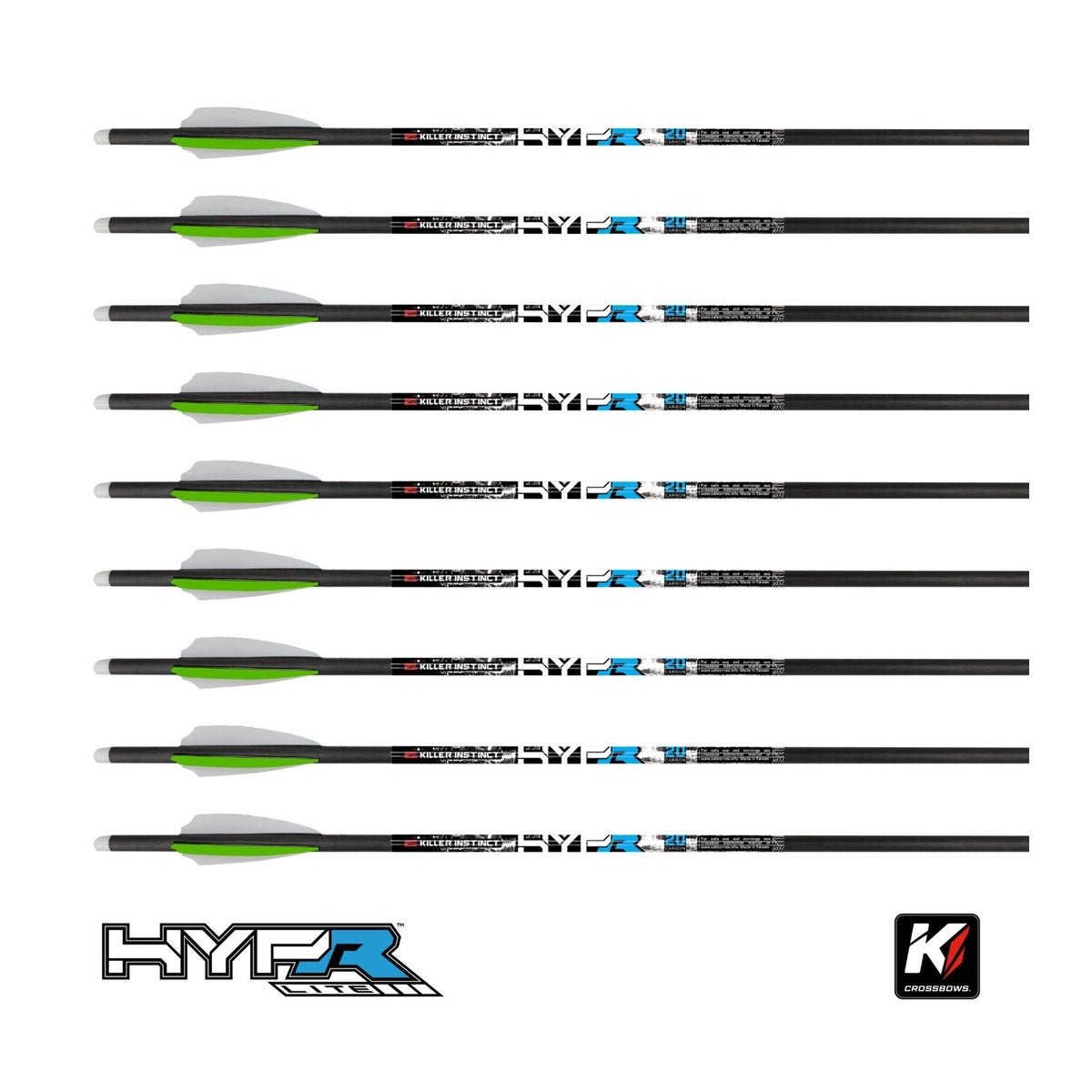 Killer Instinct Rapid 420 Crossbow Kit with Bolts, Crank and Broadheads Bundle