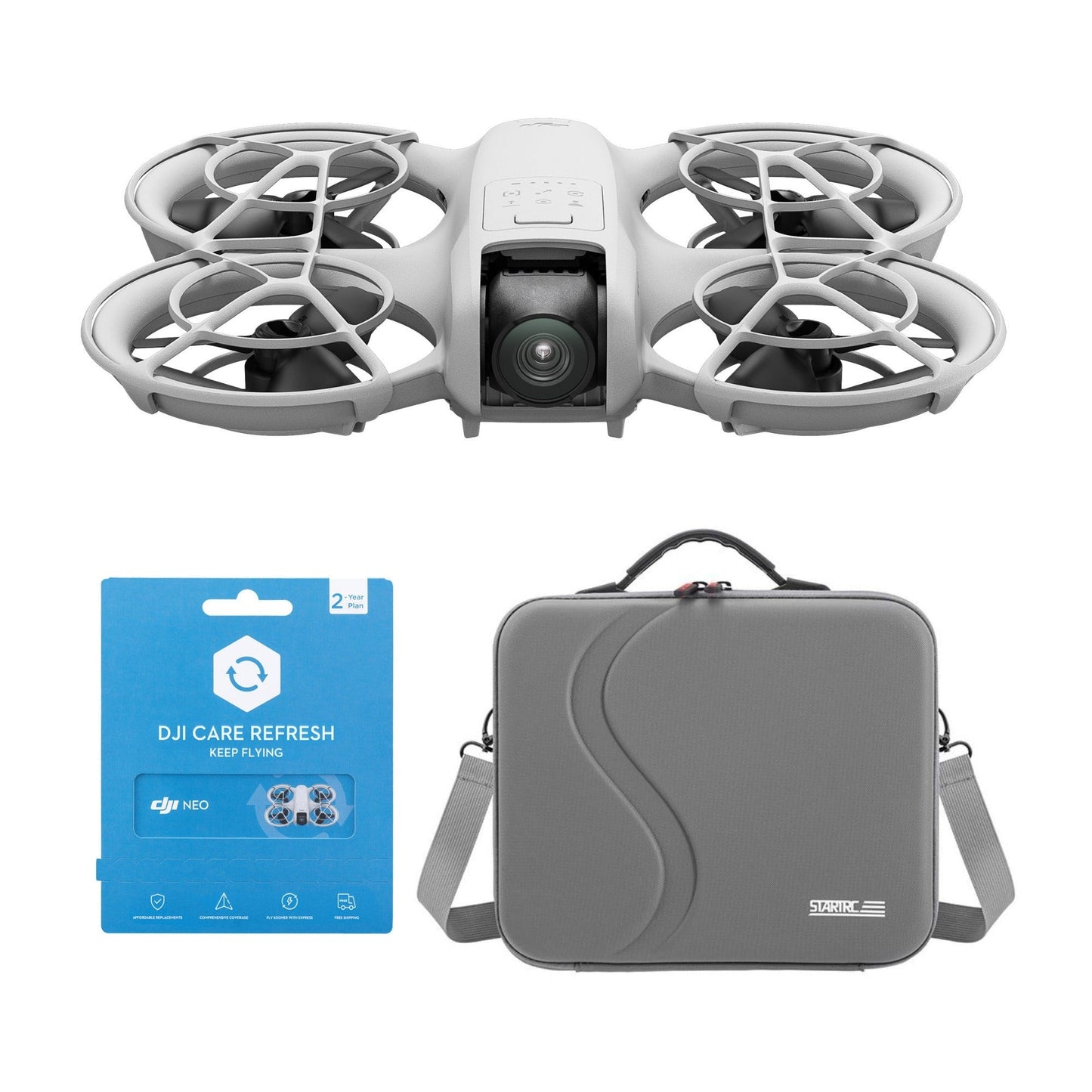 DJI Neo Palm-Sized Lightweight Drone with DJI Care Refresh 2-Year Plan and Storage Bag Bundle