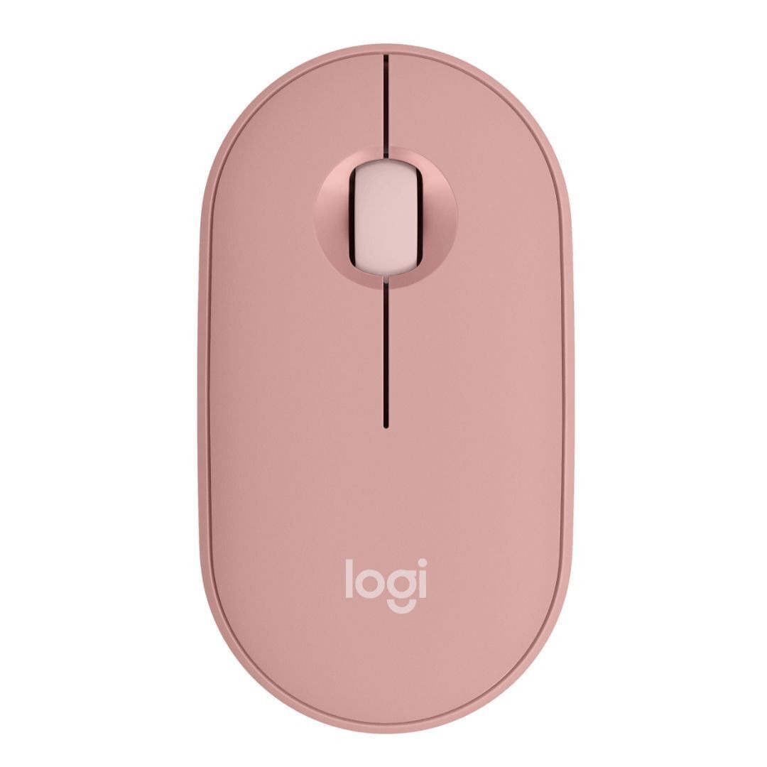 Logitech Pebble Slim Bluetooth Wireless Mouse 2 M350S with Customizable Button (Tonal Rose)