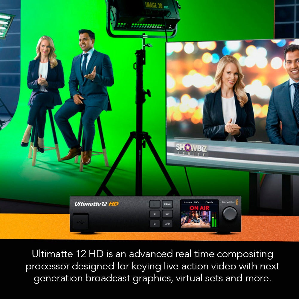 Blackmagic Design Ultimatte 12 HD Compositing Processor with 10ft cable, Power Cord, and Cable ties