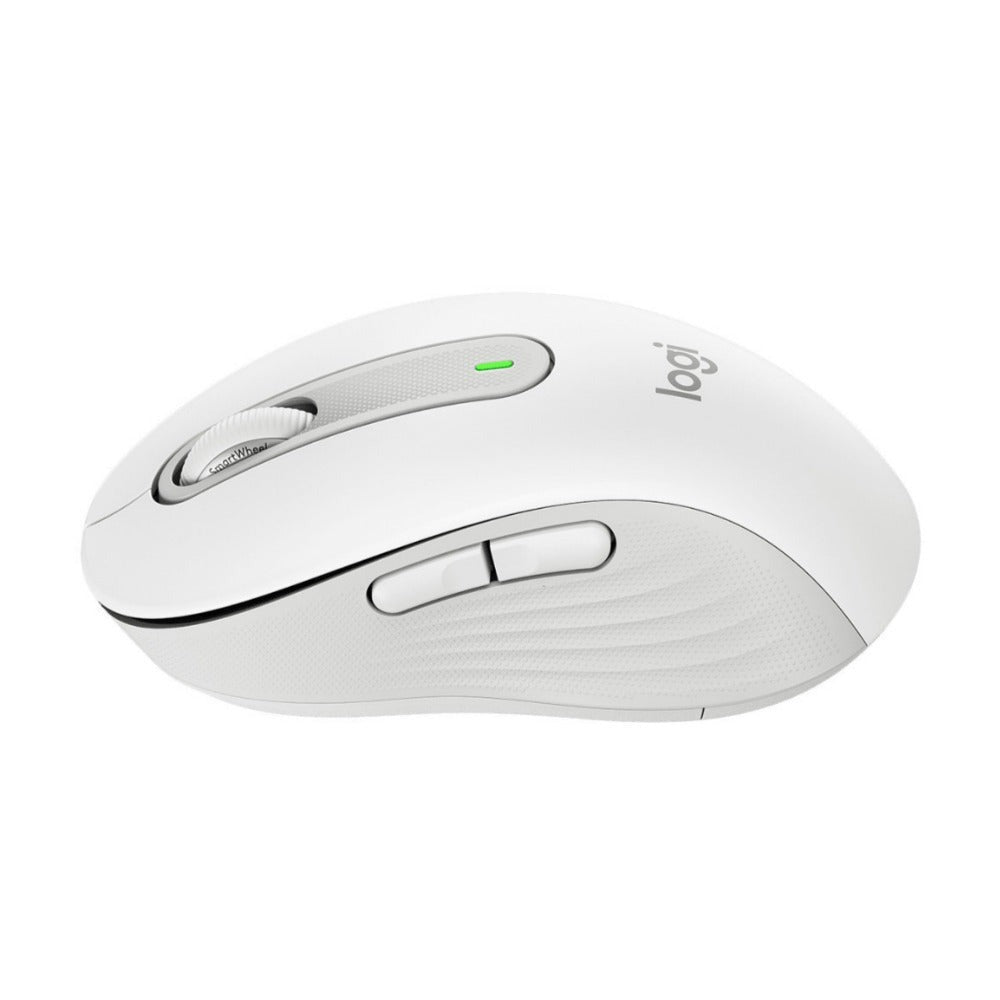 Logitech Signature M650 Wireless Mouse with Smartwheel Scrolling and Quiet Clicks (Off-White)