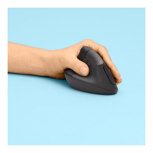 Logitech - Lift Left Vertical Wireless Ergonomic Left-Handed Mouse - Graphite