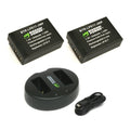 Wasabi Power Battery (2-Pack) and Dual Charger for Canon LP-E17