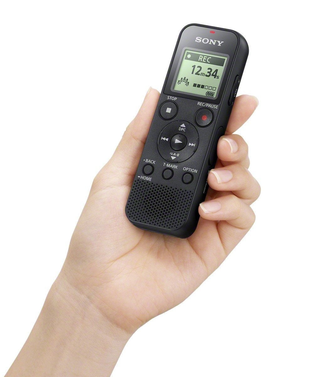 Sony ICD-PX370 Mono Digital Voice Recorder with Built-In USB and Case Bundle