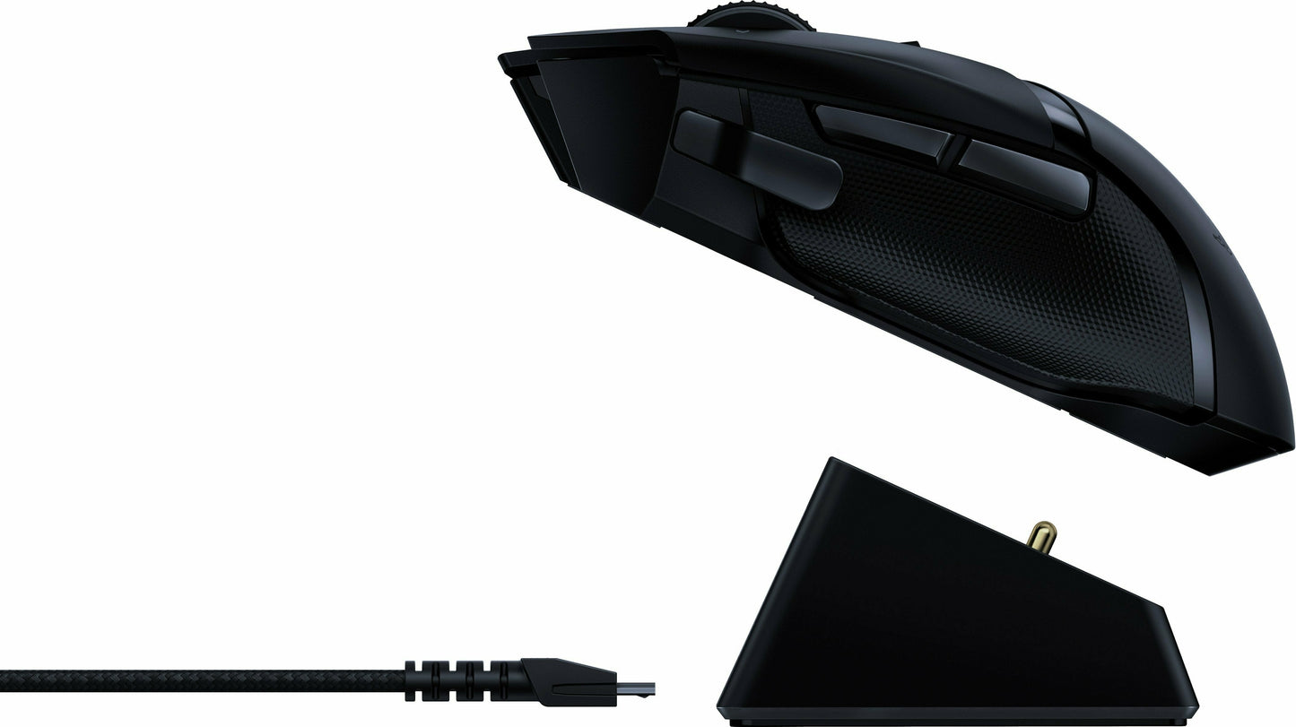 Razer Basilisk Hyperspeed Wireless Gaming Mouse, 20K DPI Optical Sensor, Chroma RGB, with Charging Dock (Certified Refurbished)