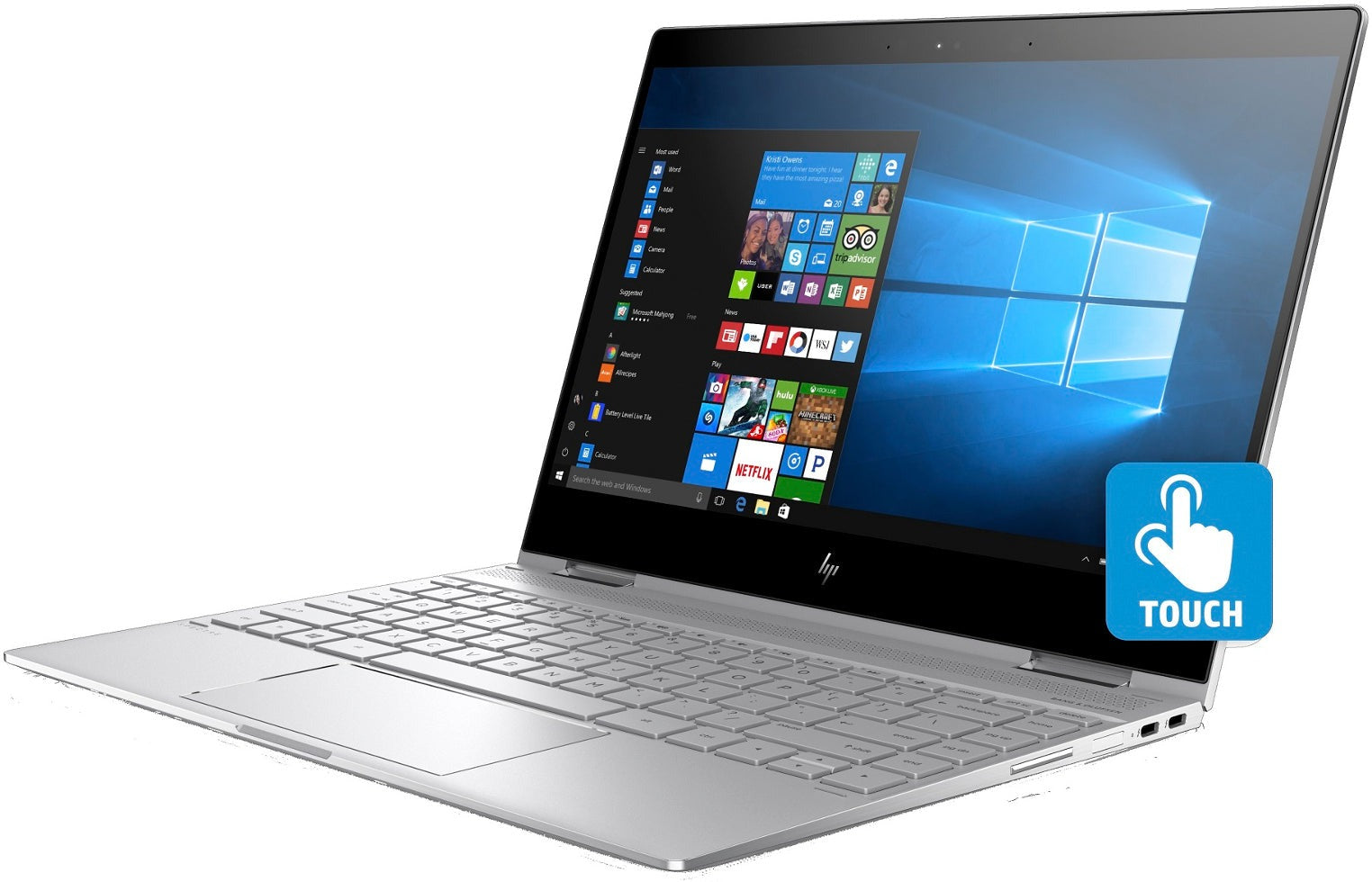 HP Spectre x360 Laptop, 13.3" 4K Touch, Intel Core i7-8550U, 512GB SSD (Certified Refurbished)