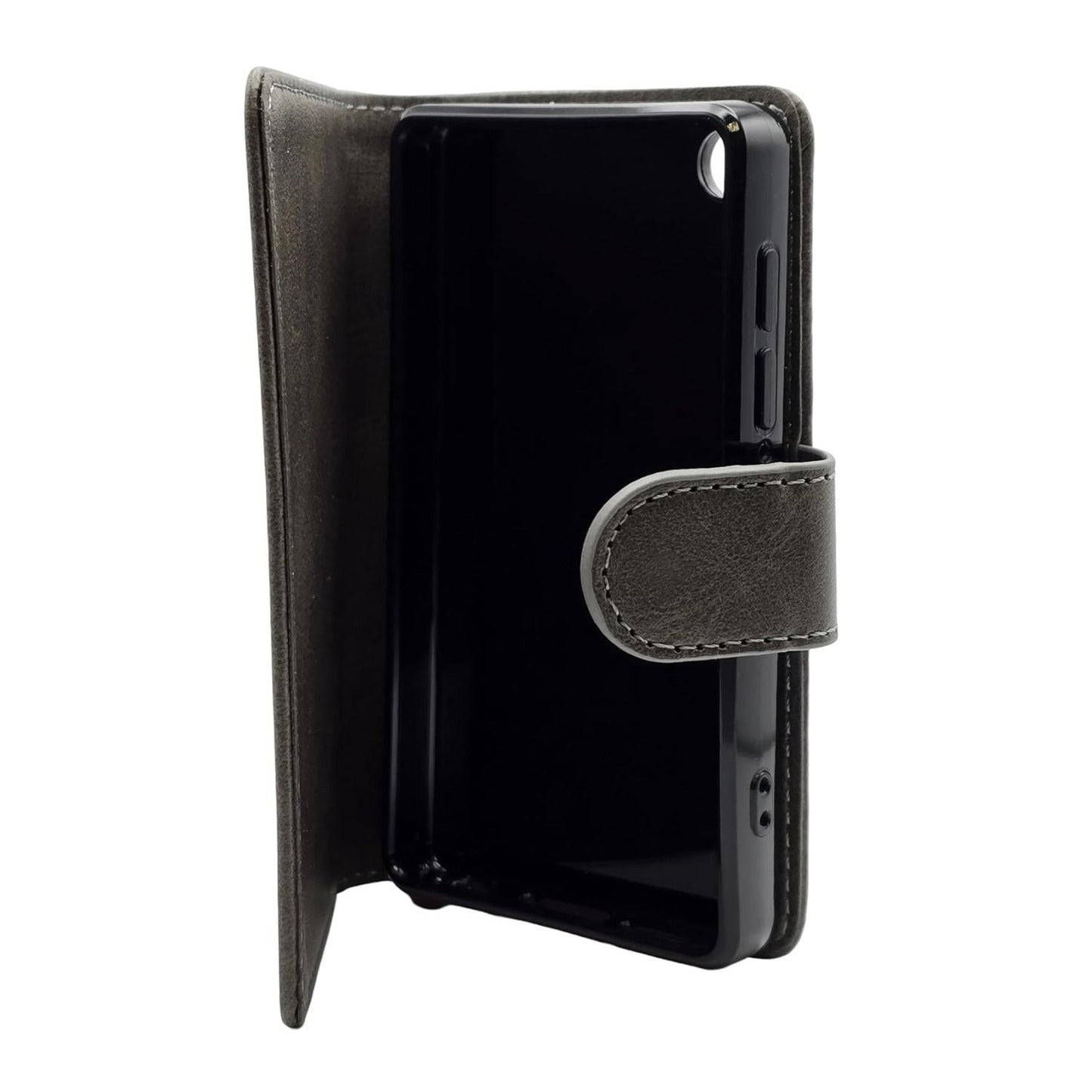 Samvix Leather Book Case for Q6 Music Player (Gray)