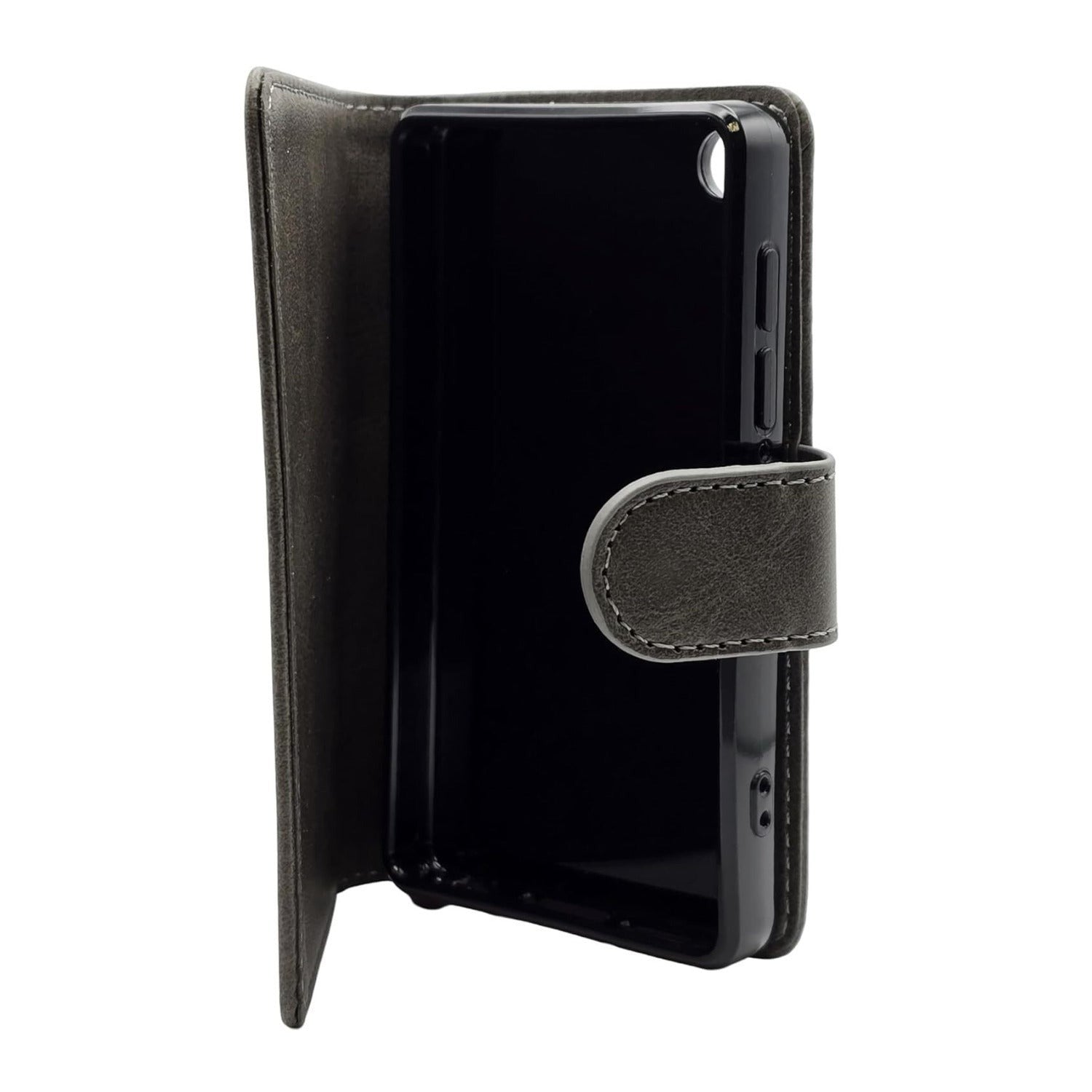Samvix Leather Book Case for Q6 Music Player (Gray)
