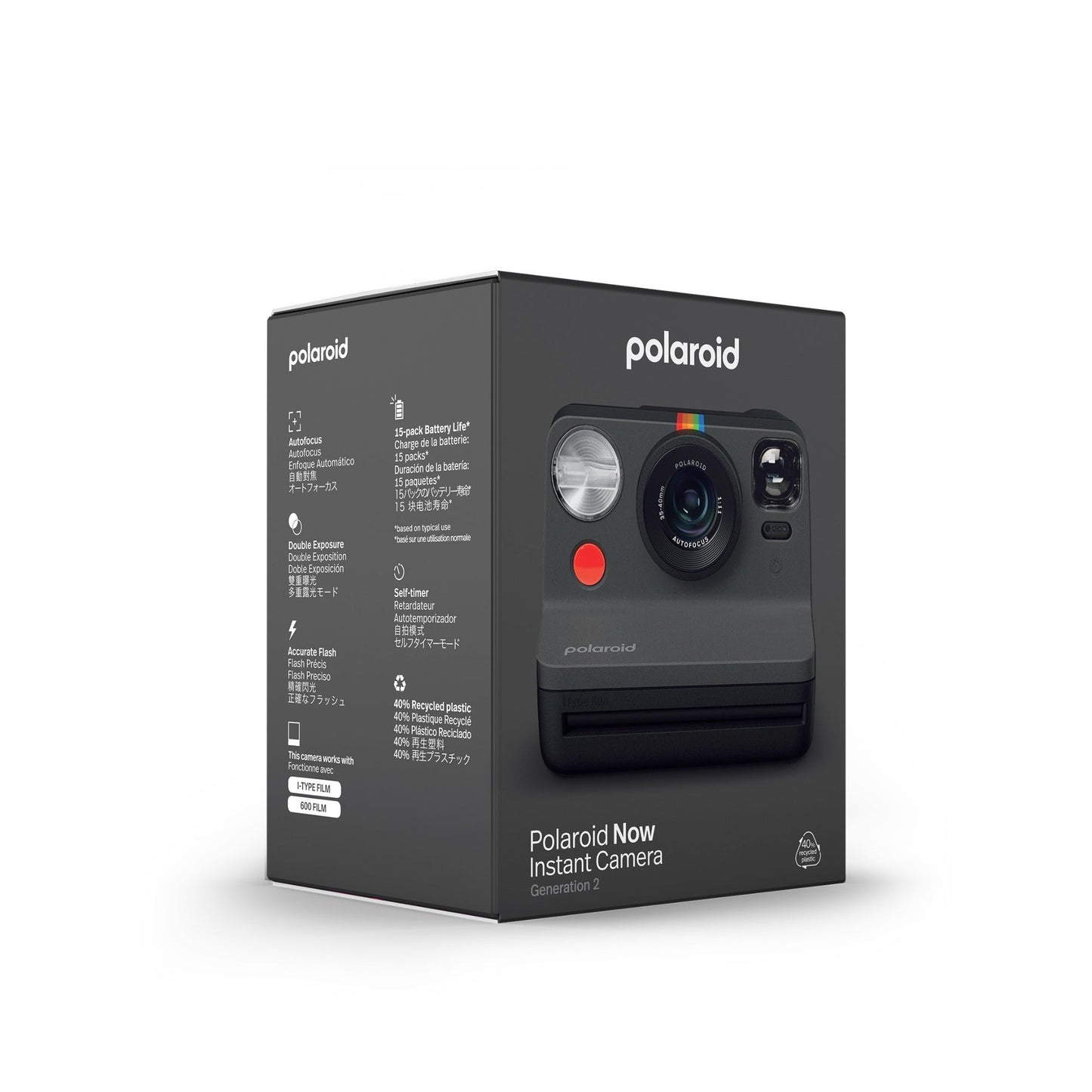 Polaroid NOW Instant Camera Generation 2 (Black)