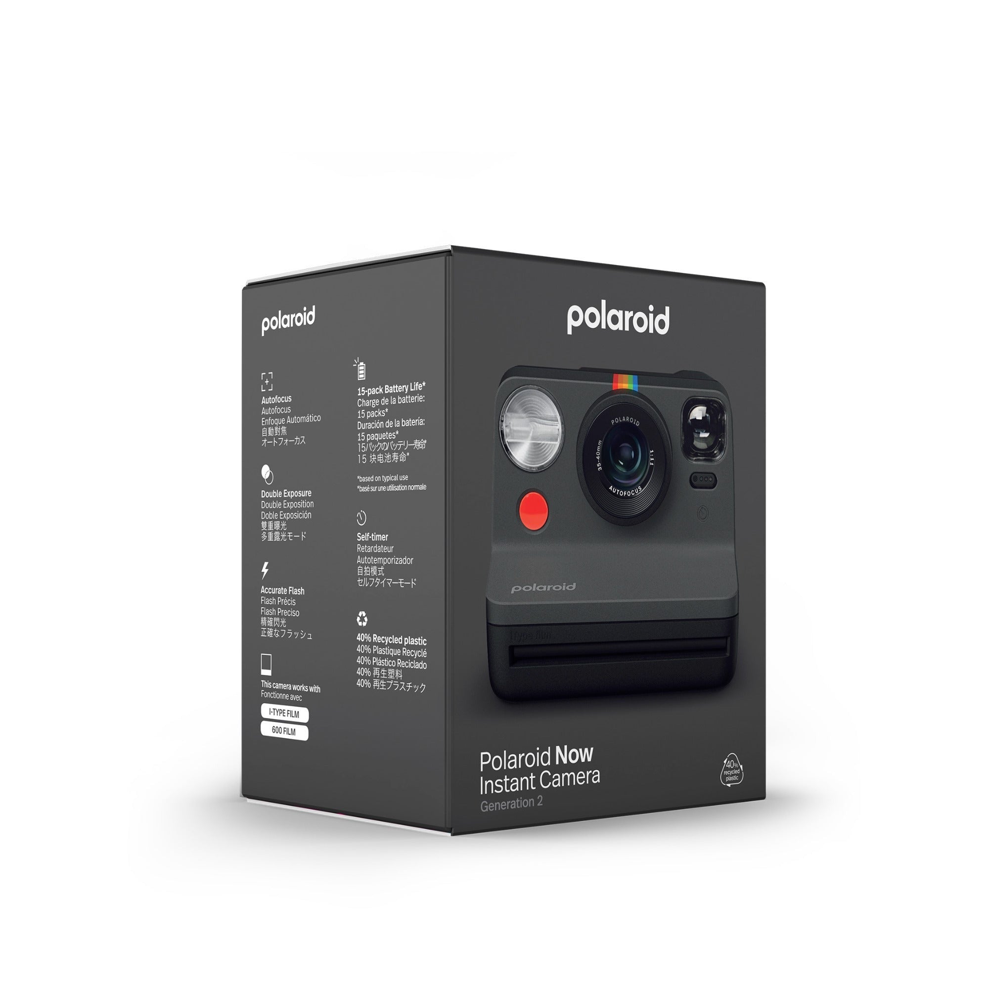 Polaroid NOW Instant Camera Generation 2 (Black)