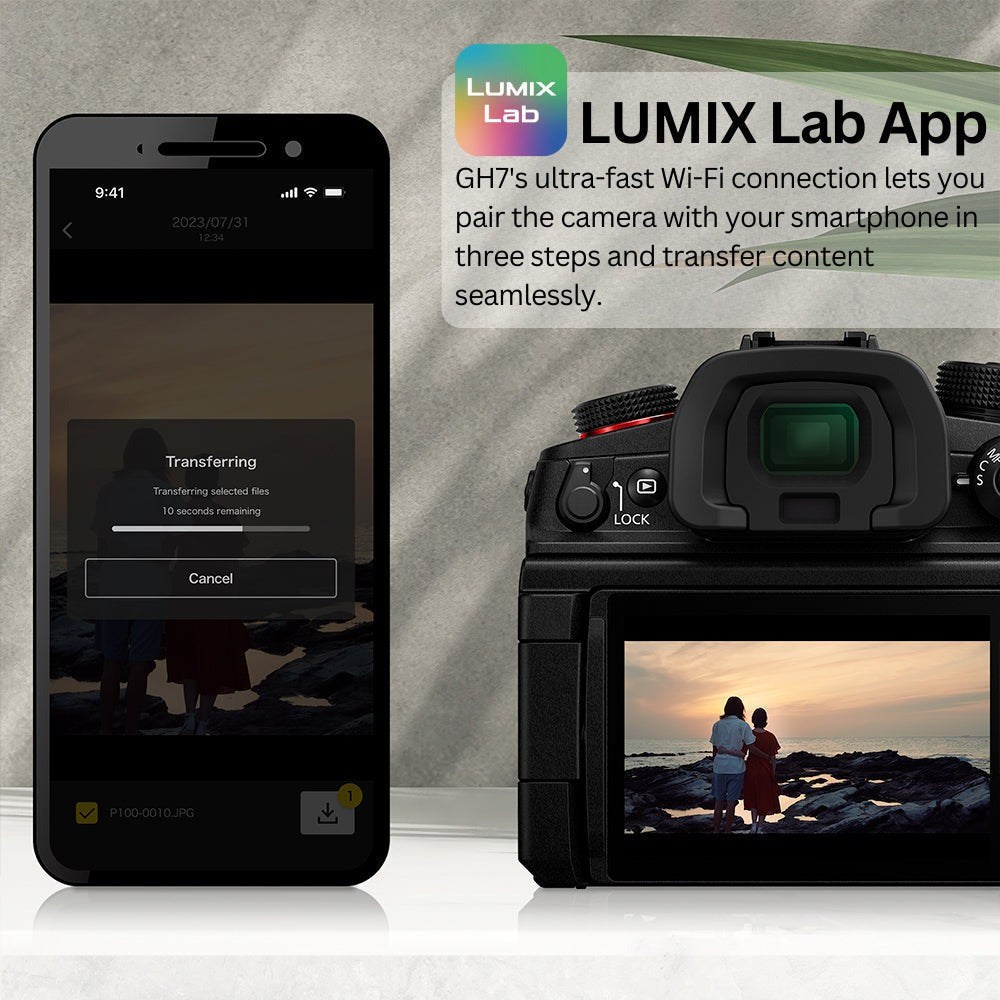 Panasonic LUMIX GH7 Micro Four-Thirds Mirrorless Camera Body with 128GB CFexpress Memory Card Bundle