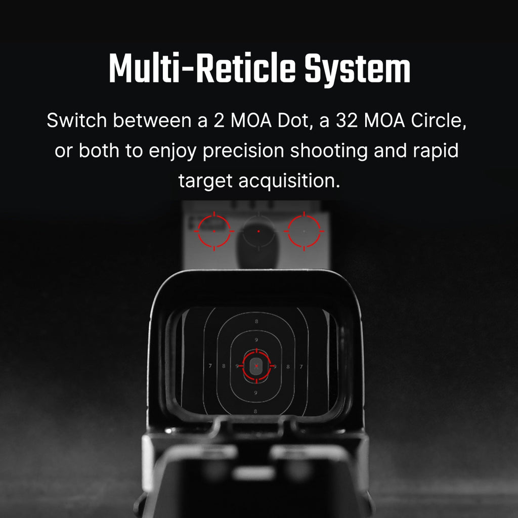 Osight SE 2 MOA Red Dot and 32 MOA Circle Sight with Parallax-free Performance