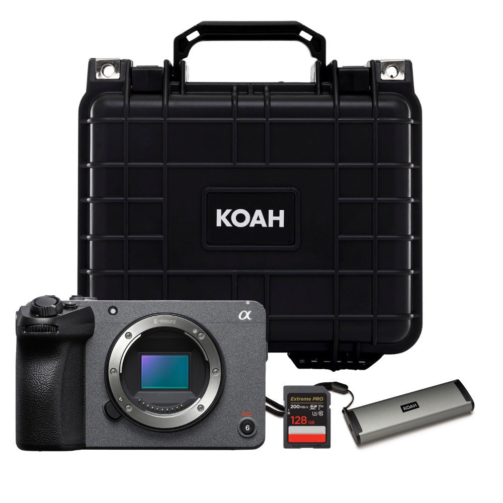 Sony Cinema Line FX30 Super 35 Camera (Body) with Hard Case, 128GB SD Card, and Card Reader Bundle
