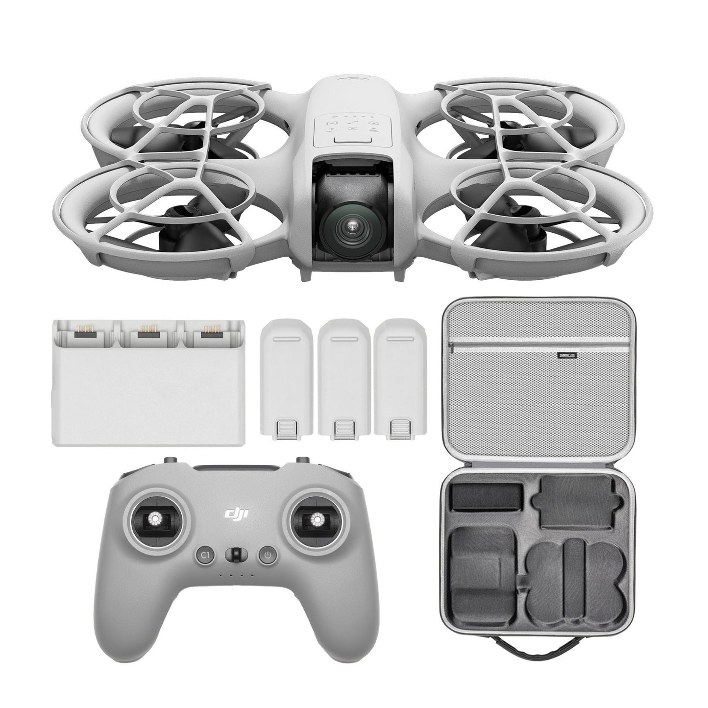 DJI Neo Palm Sized Lightweight Drone Combo with FPV Remote Controller 3 and Case