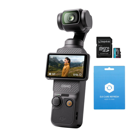 DJI Osmo Pocket 3 Action Camera with DJI Care Refresh 2-Year Plan for DJI Osmo Pocket 3 Bundle