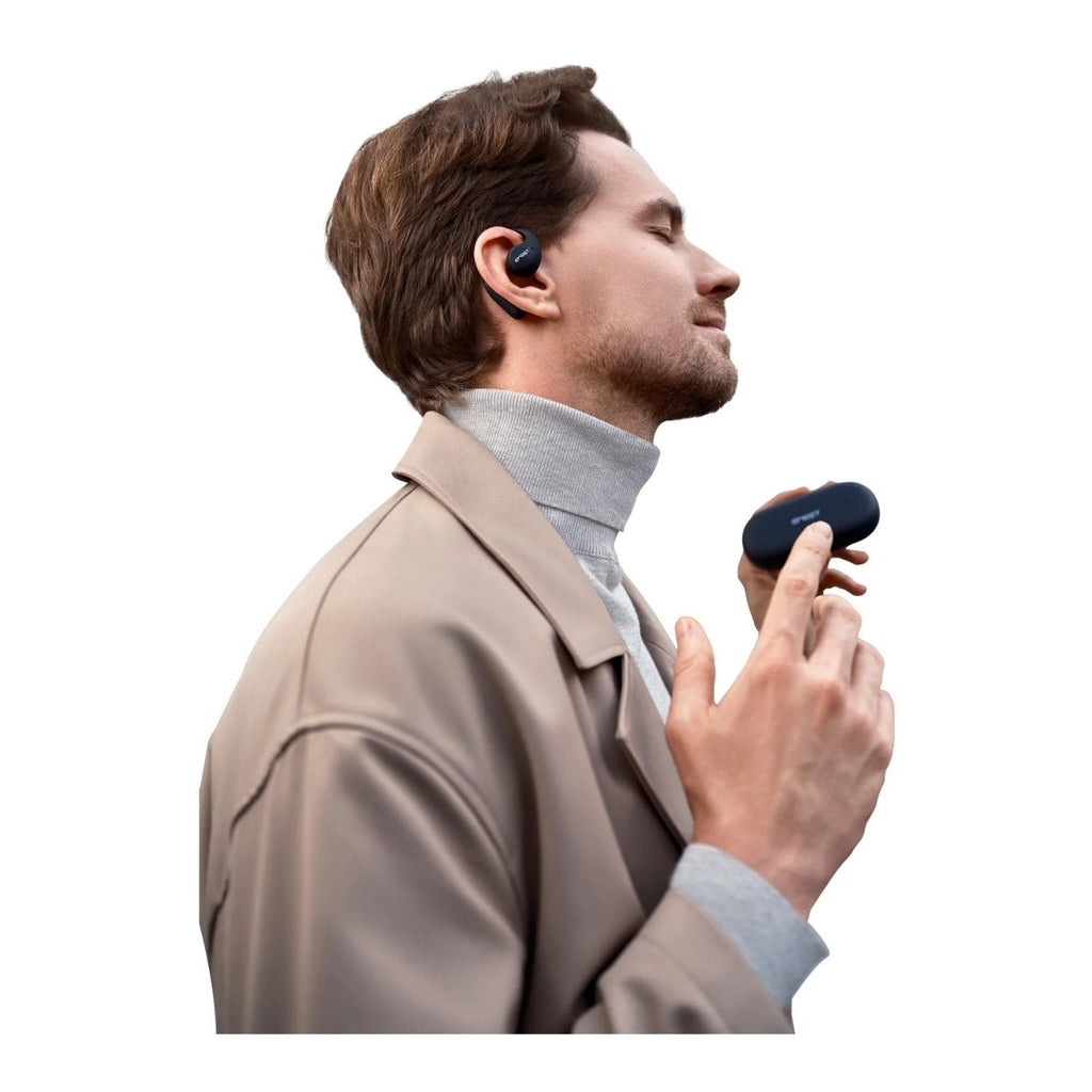 eMeet AirFlow Open-Ear Headphones with Detachable Mic Boom