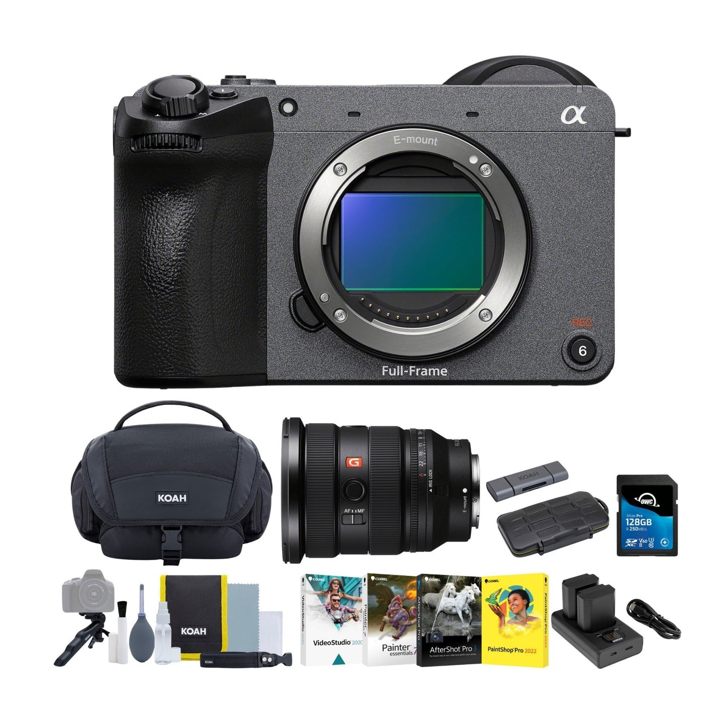 Sony FX2 Full-Frame Cinema Camera with 16-35mm f/2.8 GM II Lens (Sony E) Bundle