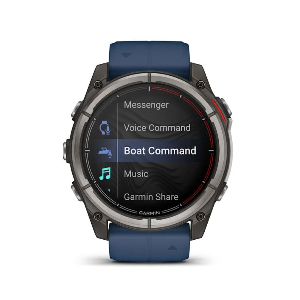 Garmin quatix 8 AMOLED Marine GPS Smartwatch (51mm, Titanium/Captain Blue) (Used)