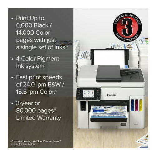 Canon Maxify GX7021 Wireless MegaTank All-In-One Color Printer