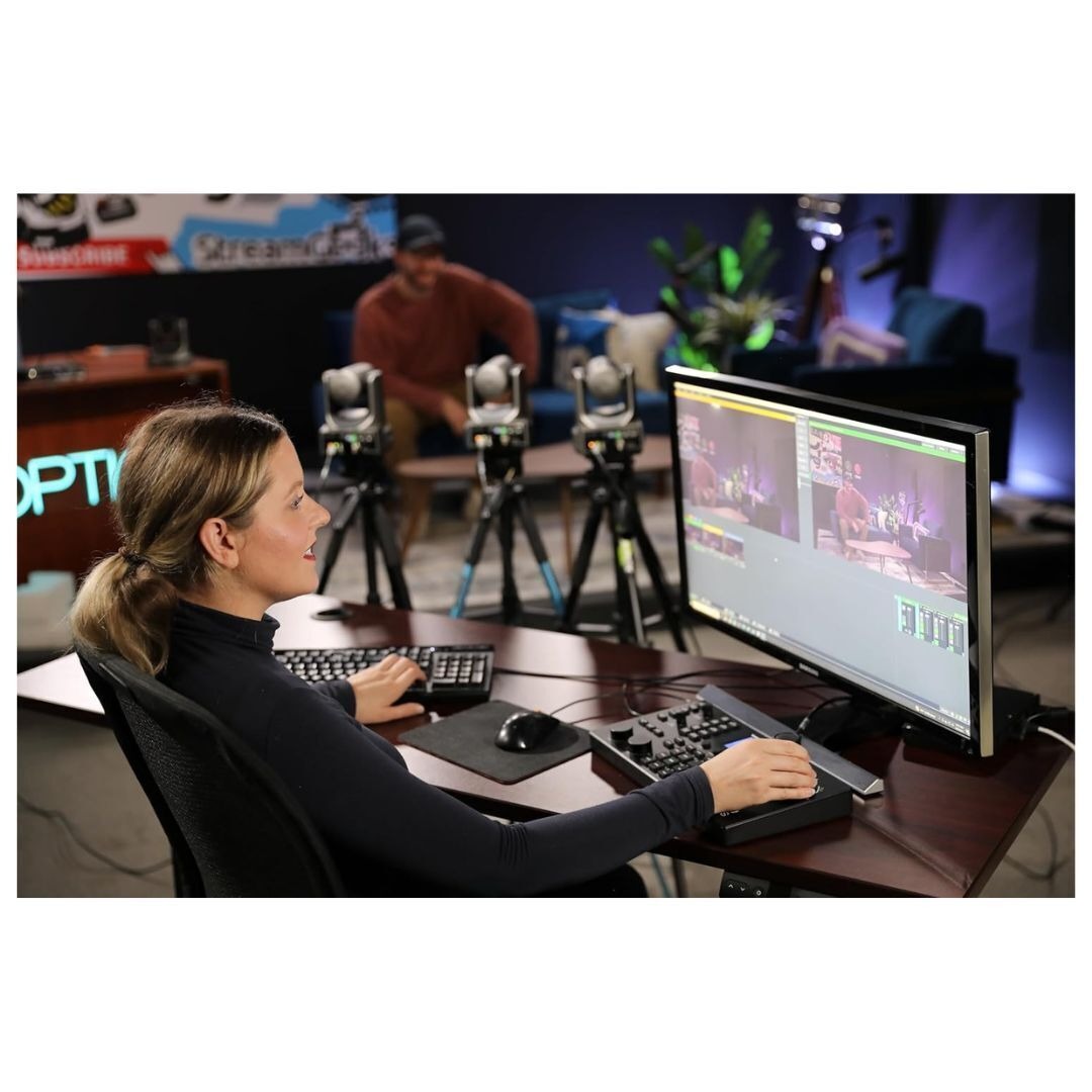 PTZOptics Producer 4K Bundle of 3 PoE Plus-Ready UHD Cameras with Built-In Auto-Tracking