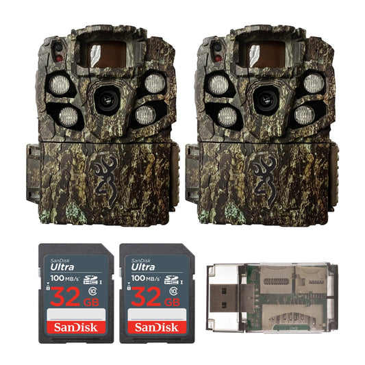 Browning Strike Force Full HD Extreme Trail Camera with 32 GB SD Card and Card Reader (2-Pack)