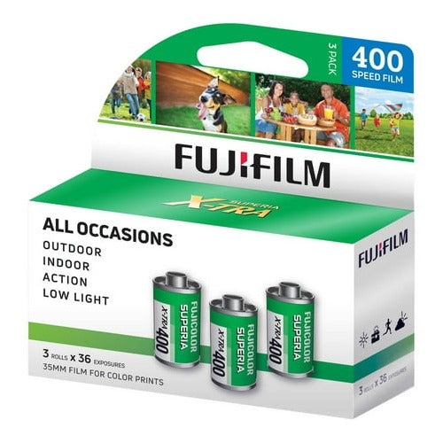 Fujifilm Fujicolor Superia X-TRA 400 Color Negative Film (3-Pack)