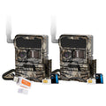 Yellowstone Y2 4G-LTE Wide Lens Cellular Trail Camera (2-Pack) Bundle with Card Reader