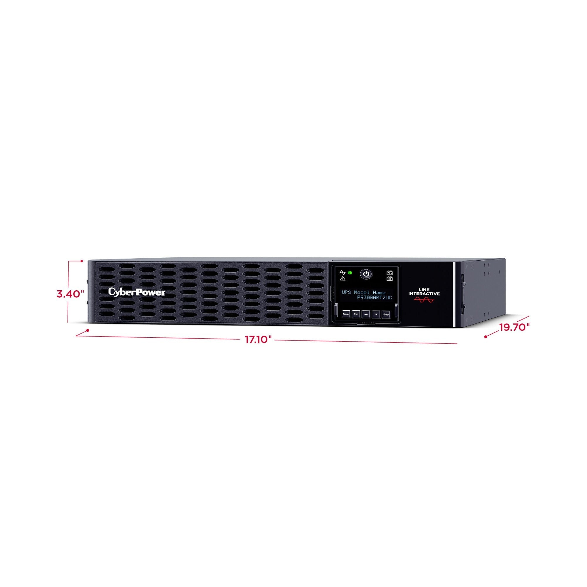 CyberPower PR3000RT2UC Smart App Sinewave UPS Battery Backup and Surge Protector