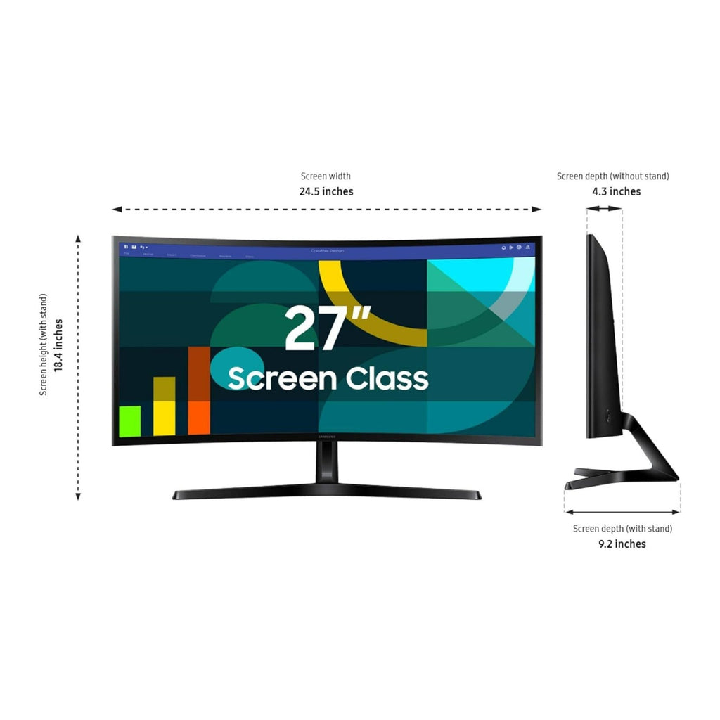 Samsung Essential S3 S36GD 27-Inch FHD 1800R Curved Monitor