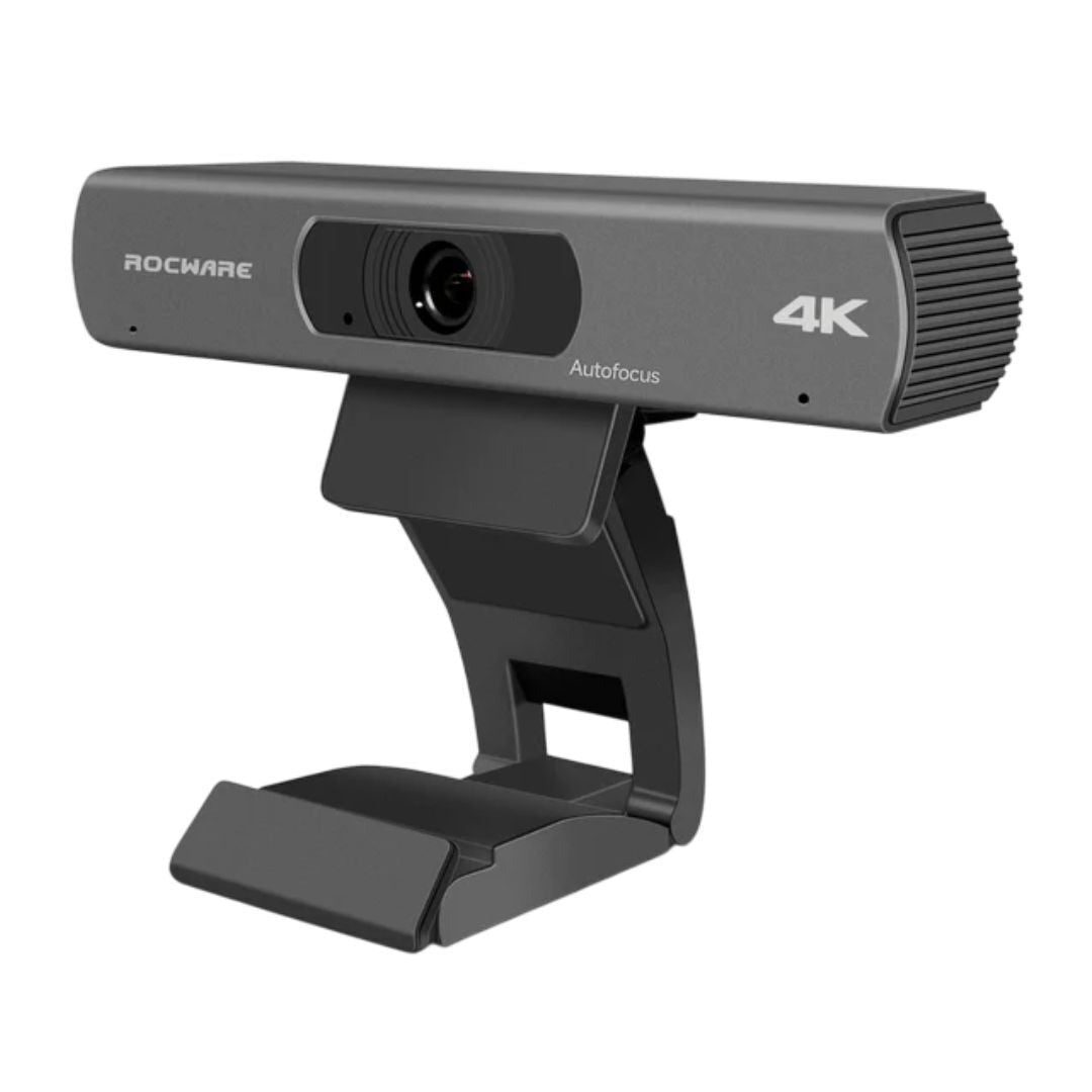 Rocware RC18 USB Camera with 4K UHD Lens, CMOS Sensor, and Built-In Microphone Array