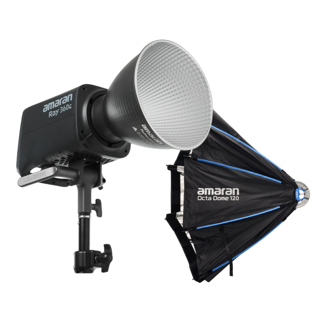 Amaran Ray 360W COB Video Light with Octa Dome 120 4ft Bowens Softbox Bundle