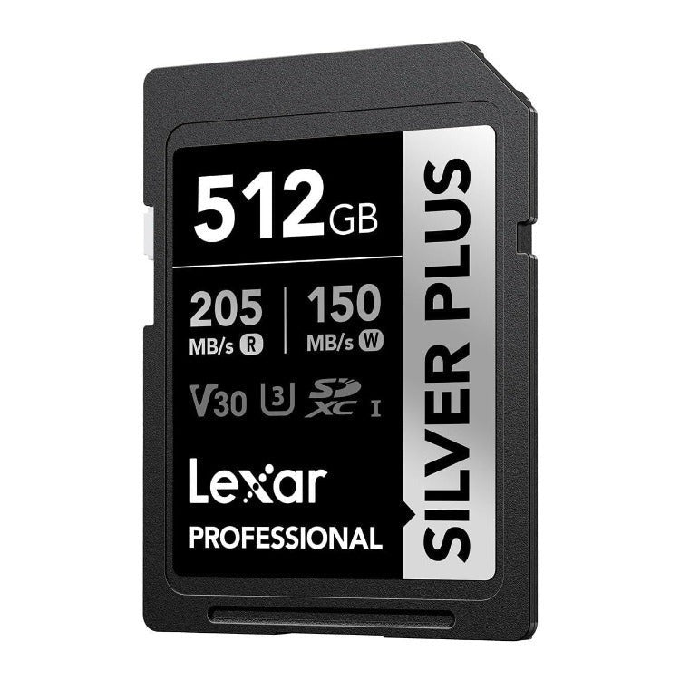 Lexar 512GB Professional SILVER PLUS UHS-I SDXC Memory Card