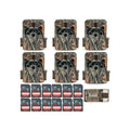 Browning Trail Cameras Strike Force Extreme (6-Pack), 32GB Card (12-Pack) Bundle