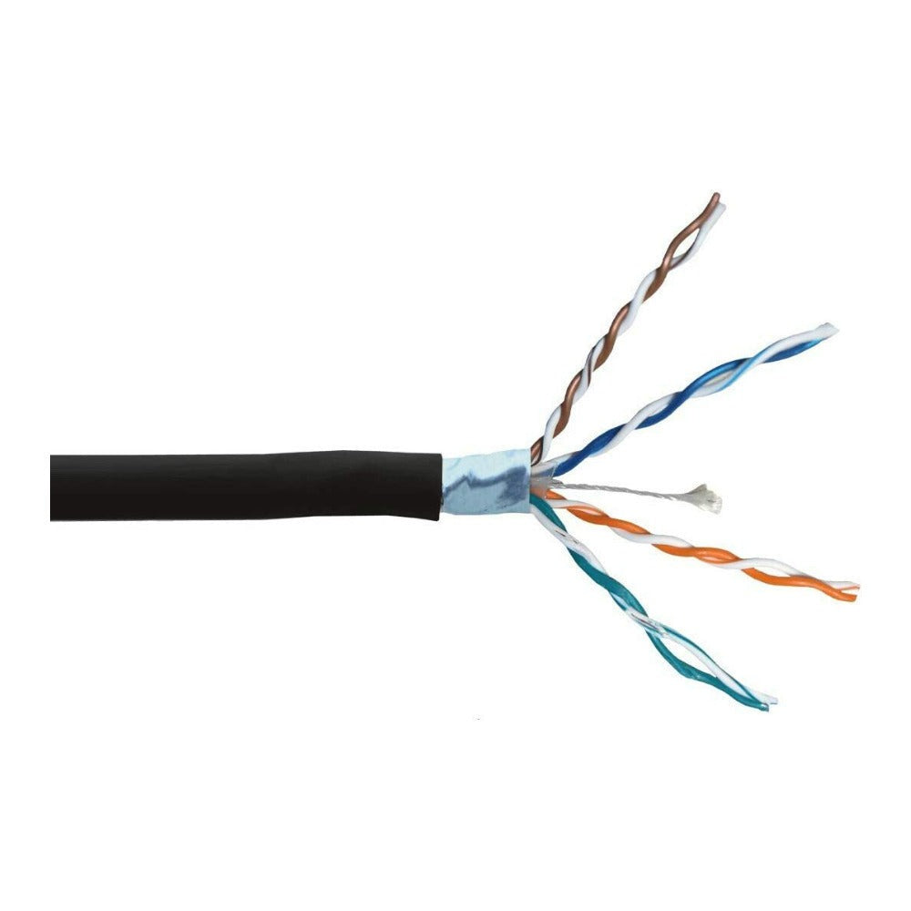 Lorex 200-Feet CAT6 Waterproof, and Fire-Resistant Cable (Black) 2-Pack