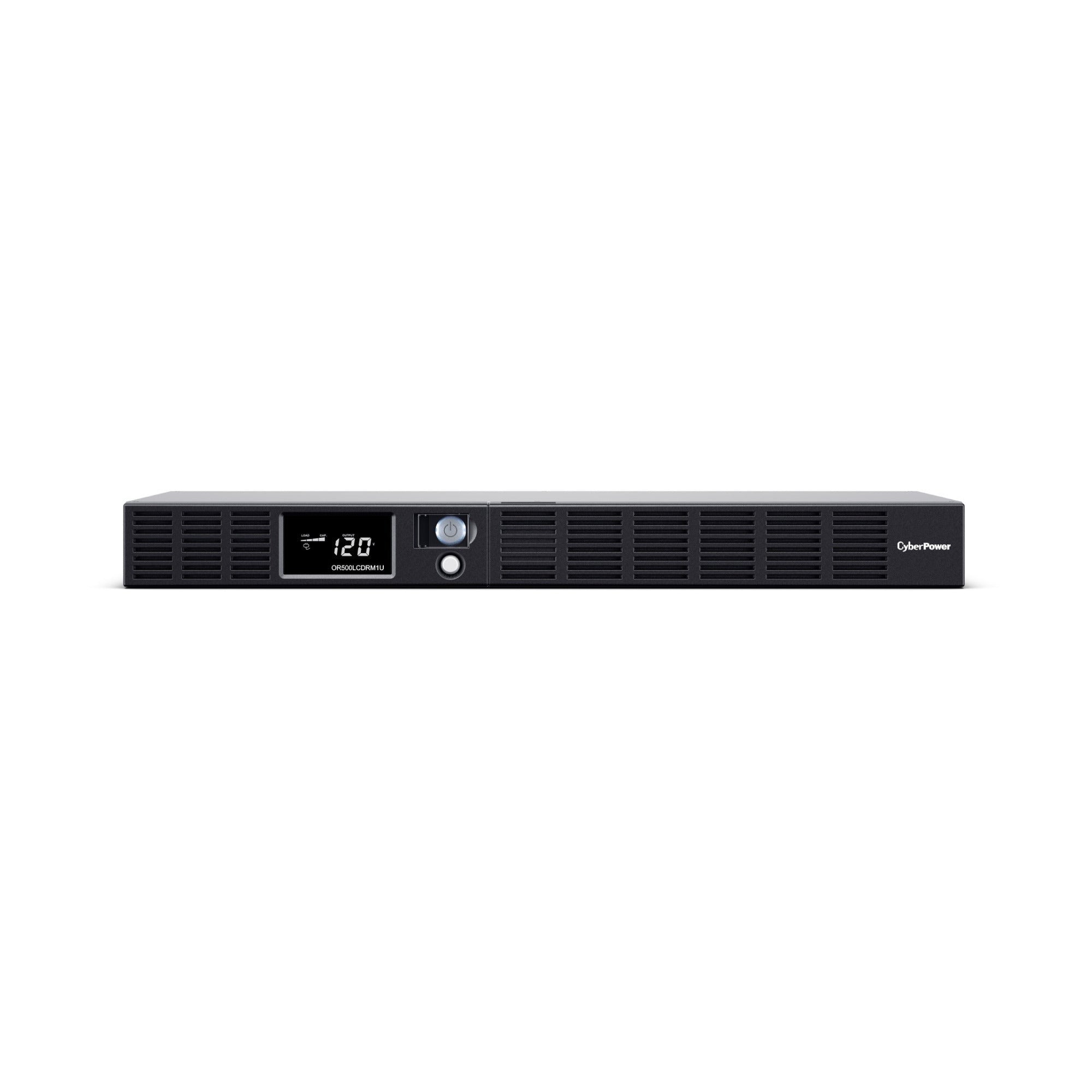 CyberPower OR500LCDRM1U UPS Backup and Surge Protector with 500VA/300W Capacity