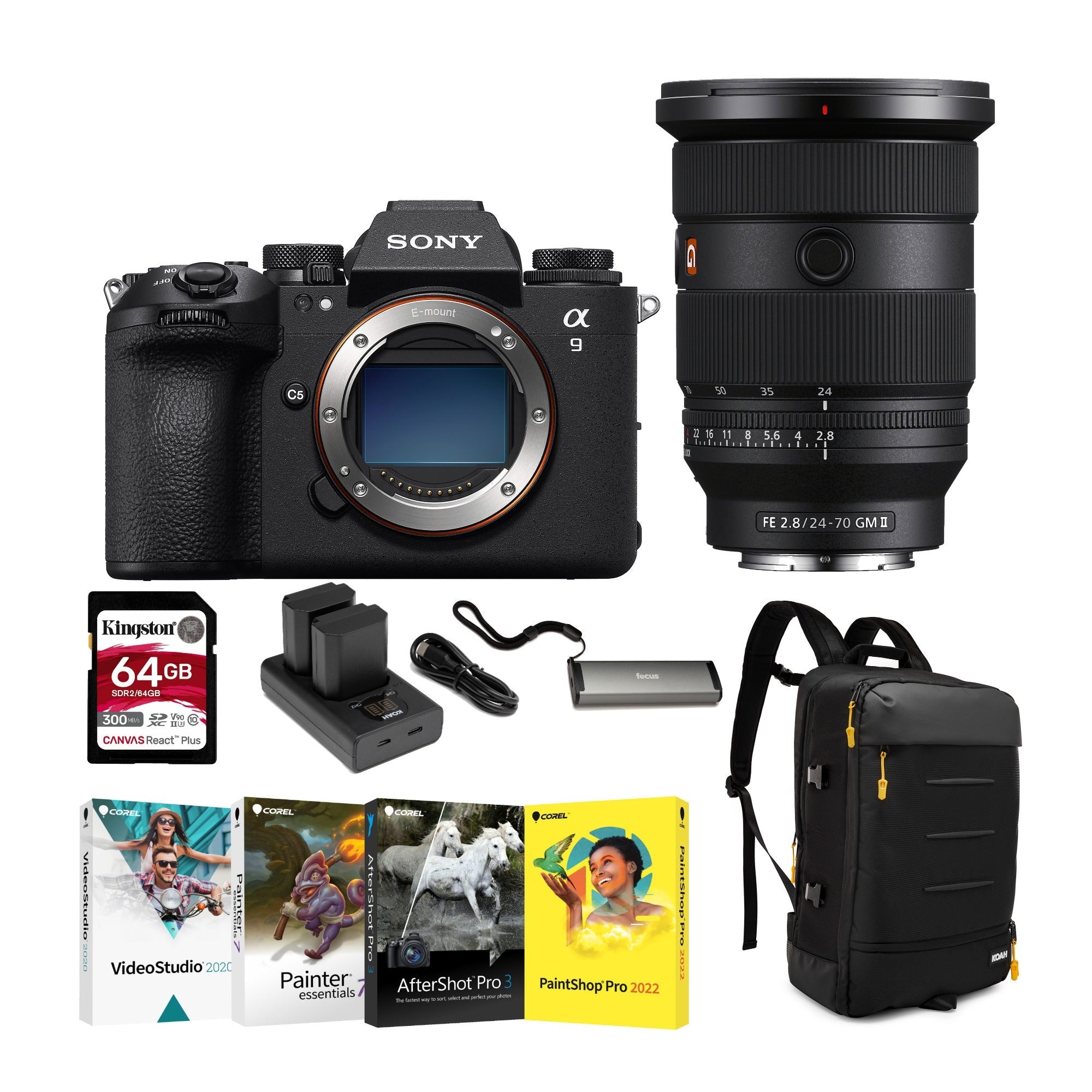 Sony a9 III Mirrorless Camera with FE 24-70mm f/2.8 GM II Lens Bundle