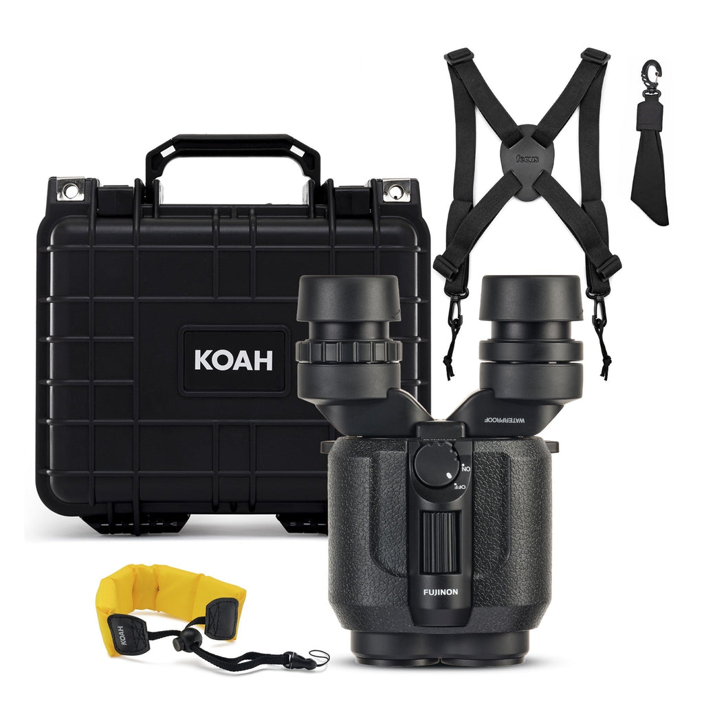 Fujifilm Techno-Stabi TS16x28WP Stabilized Binocular with Accessories Bundle