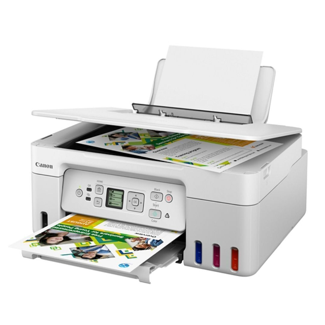 Canon PIXMA G3270 MegaTank All-in-One Wireless Inkjet Color Printer (White)