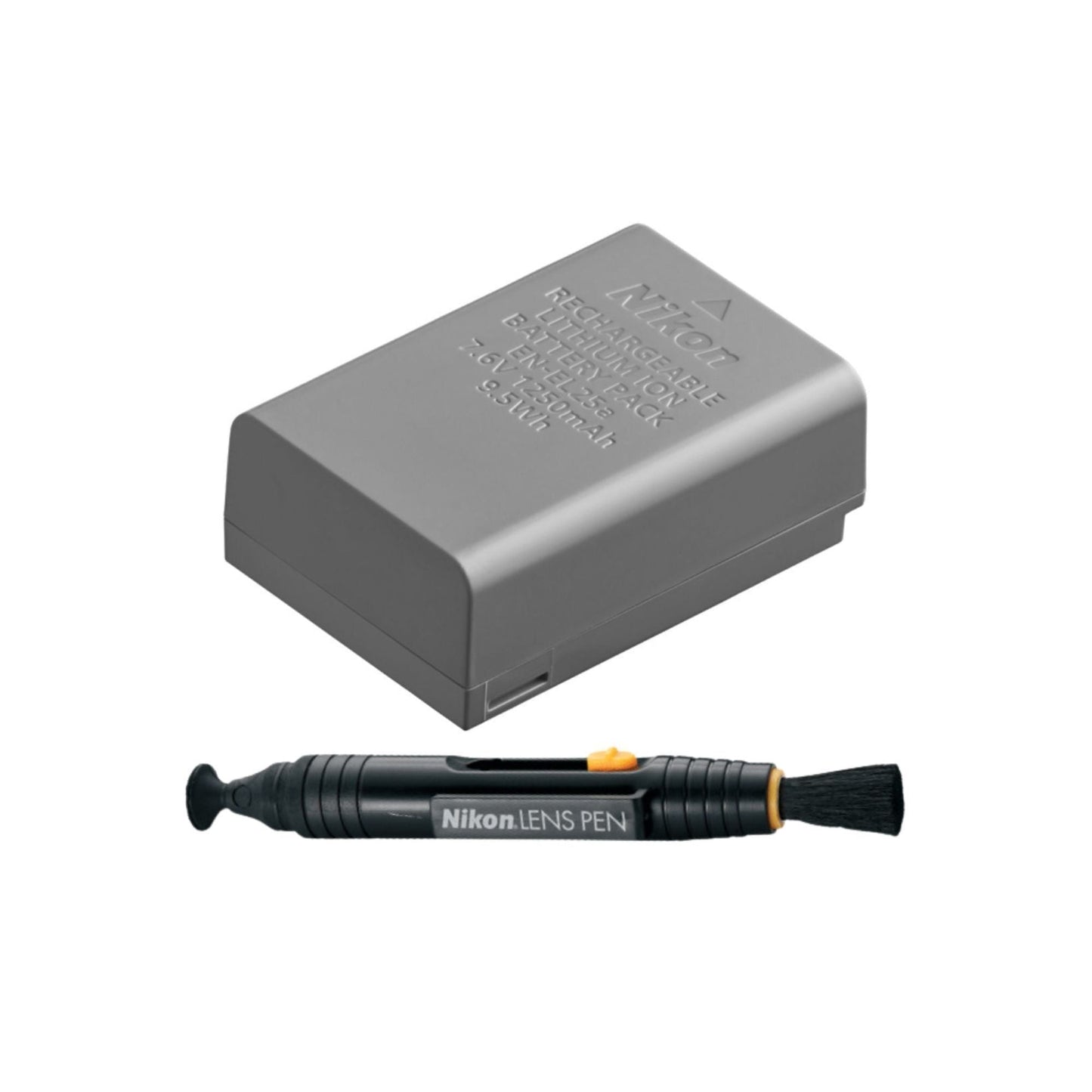 Nikon EN-EL25a High-Capacity Rechargeable Lithium-Ion Camera Battery with Cleaning Lenspen