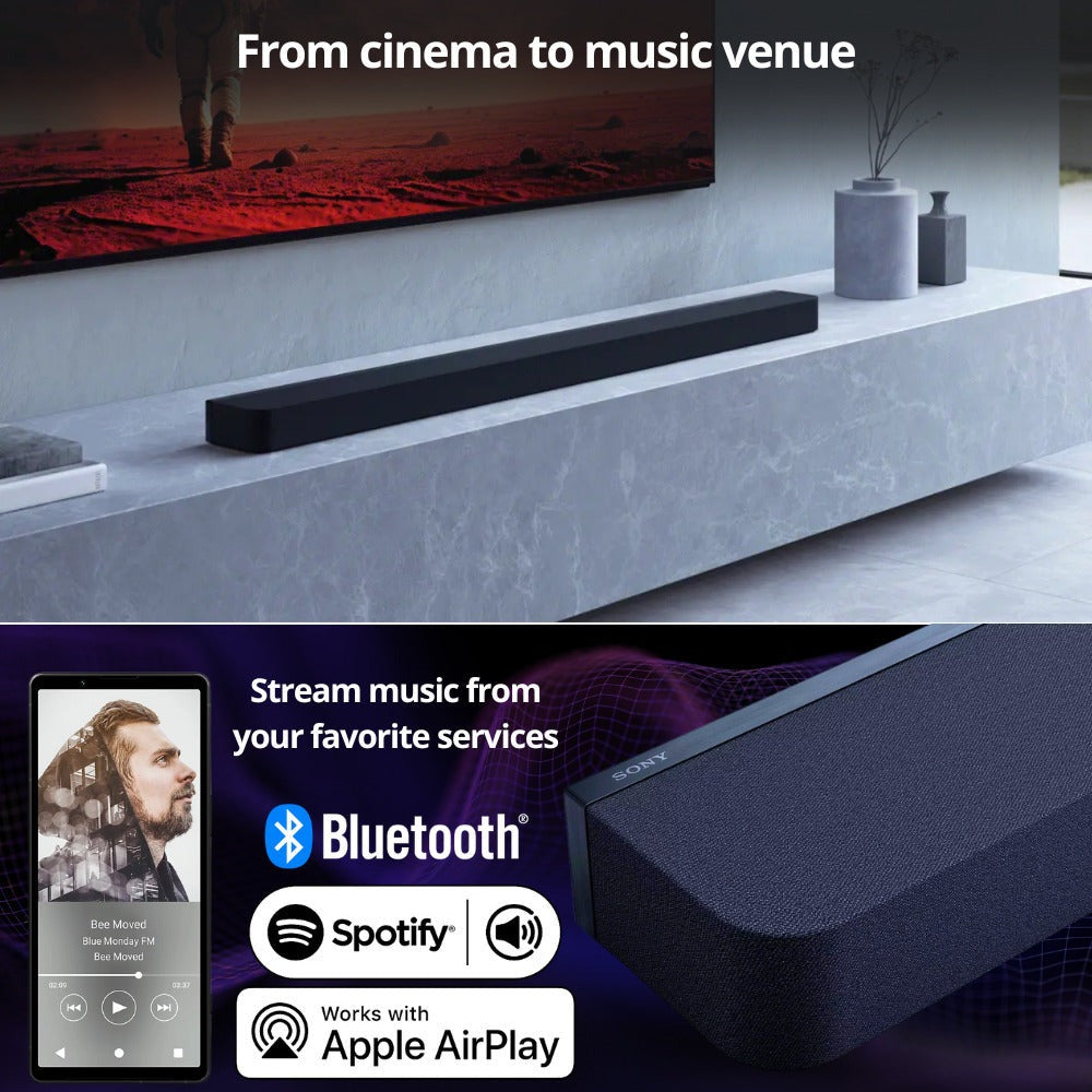 Sony HT-A9000 BRAVIA Theater Bar 9 with Dolby Atmos with Sony SA-RS5 Wireless Rear Speakers with Built-in Battery and Sony SASW5 300W Wireless Subwoofer bundle