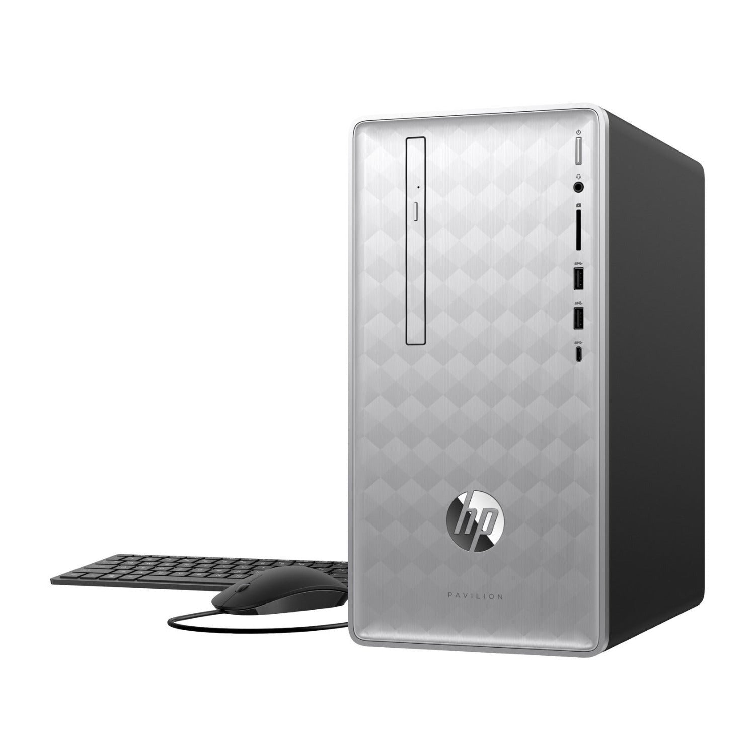 HP Pavilion 590 Desktop PC, Intel Core i7-8700, 12GB RAM, 1TB HDD, AMD Radeon RX 550 2GB (Certified Refurbished)