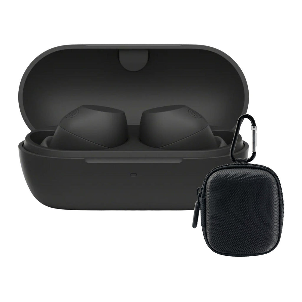 Sony Truly Wireless Noise-Canceling Earbuds (Black) Bundle with Case