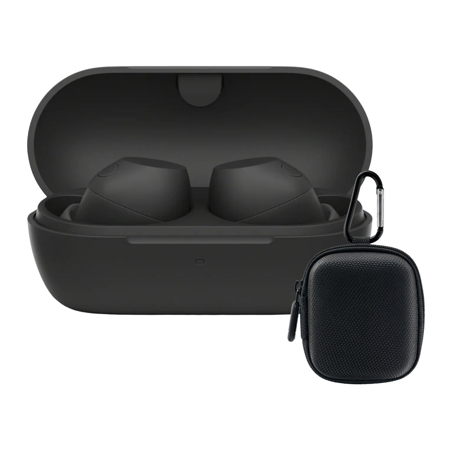 Sony Truly Wireless Noise-Canceling Earbuds (Black) Bundle with Case