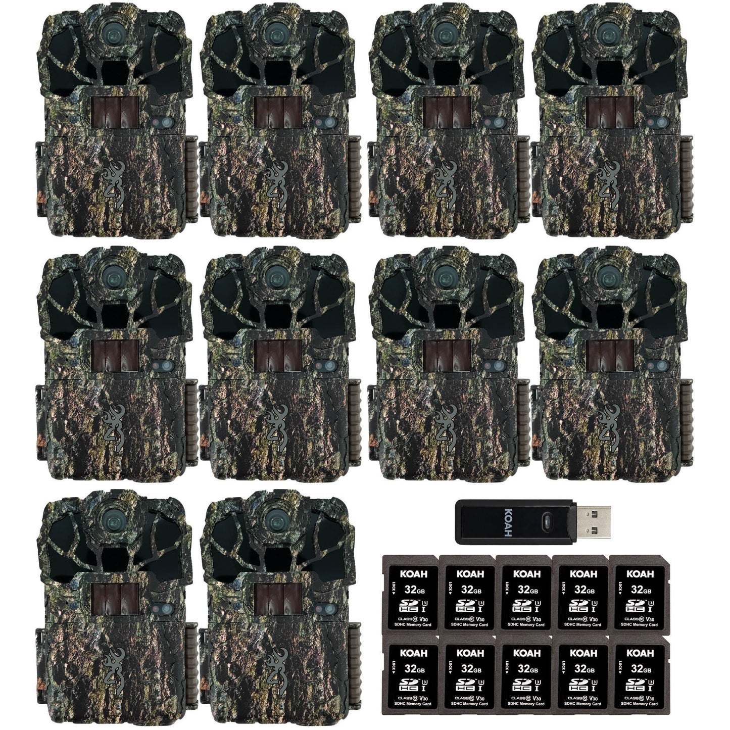 Browning Spec Ops Elite HP5 Ultra 46MP 1440p Trail Camera Bundle (10 Pack)