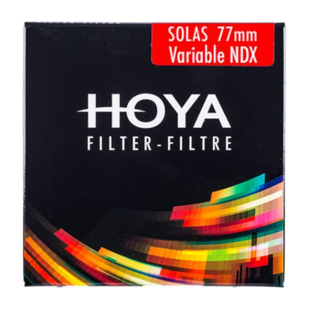 Hoya Solas Variable Neutral Density Filter with De-Polarization Layer and Aluminum Body (77mm)