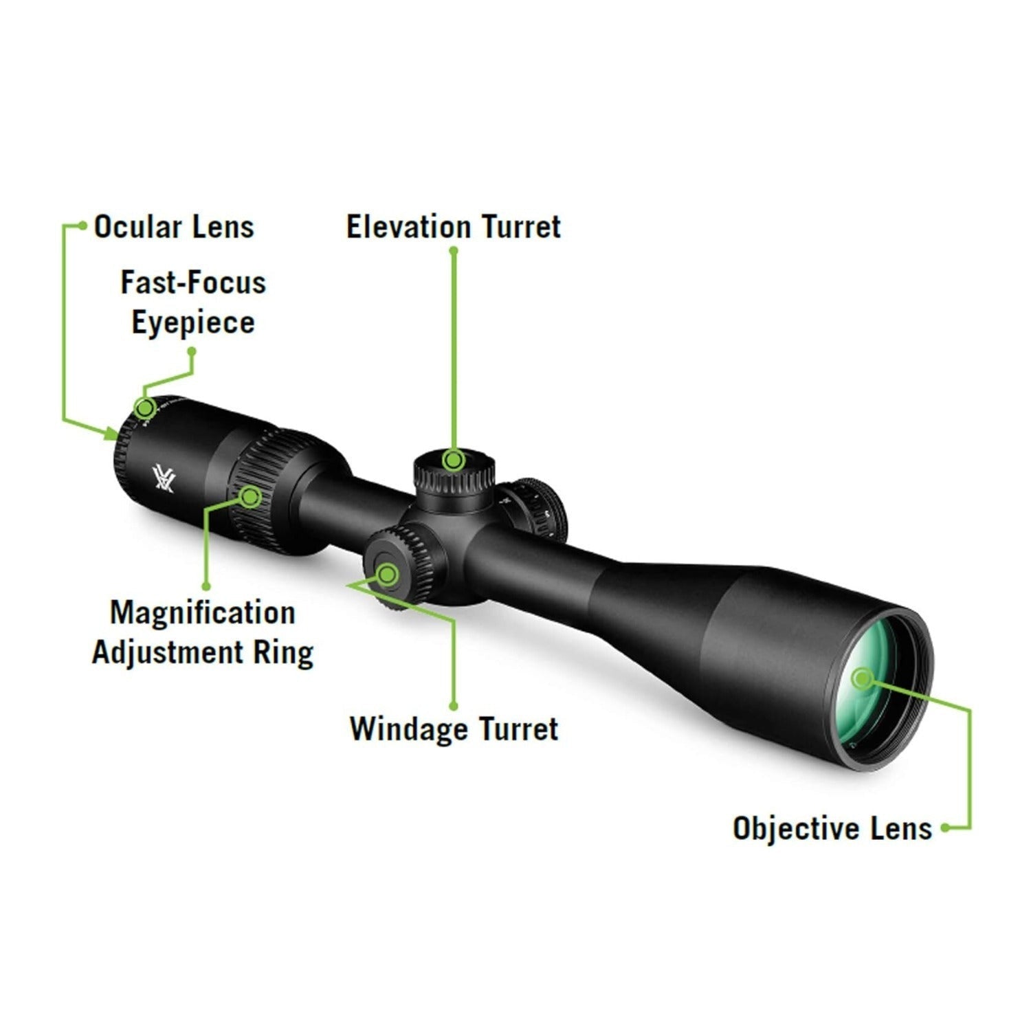 Vortex Optics Crossfire HD 2-7x32 SFP V-Plex MOA Reticle Bundle