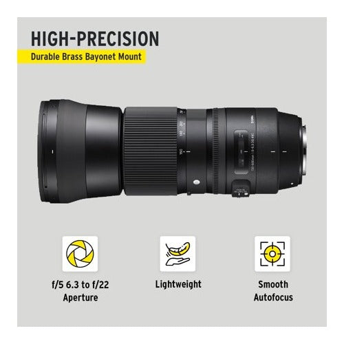 Sigma 150-600mm f/5-6.3 DG OS HSM Lens for Canon with USB Dock Bundle