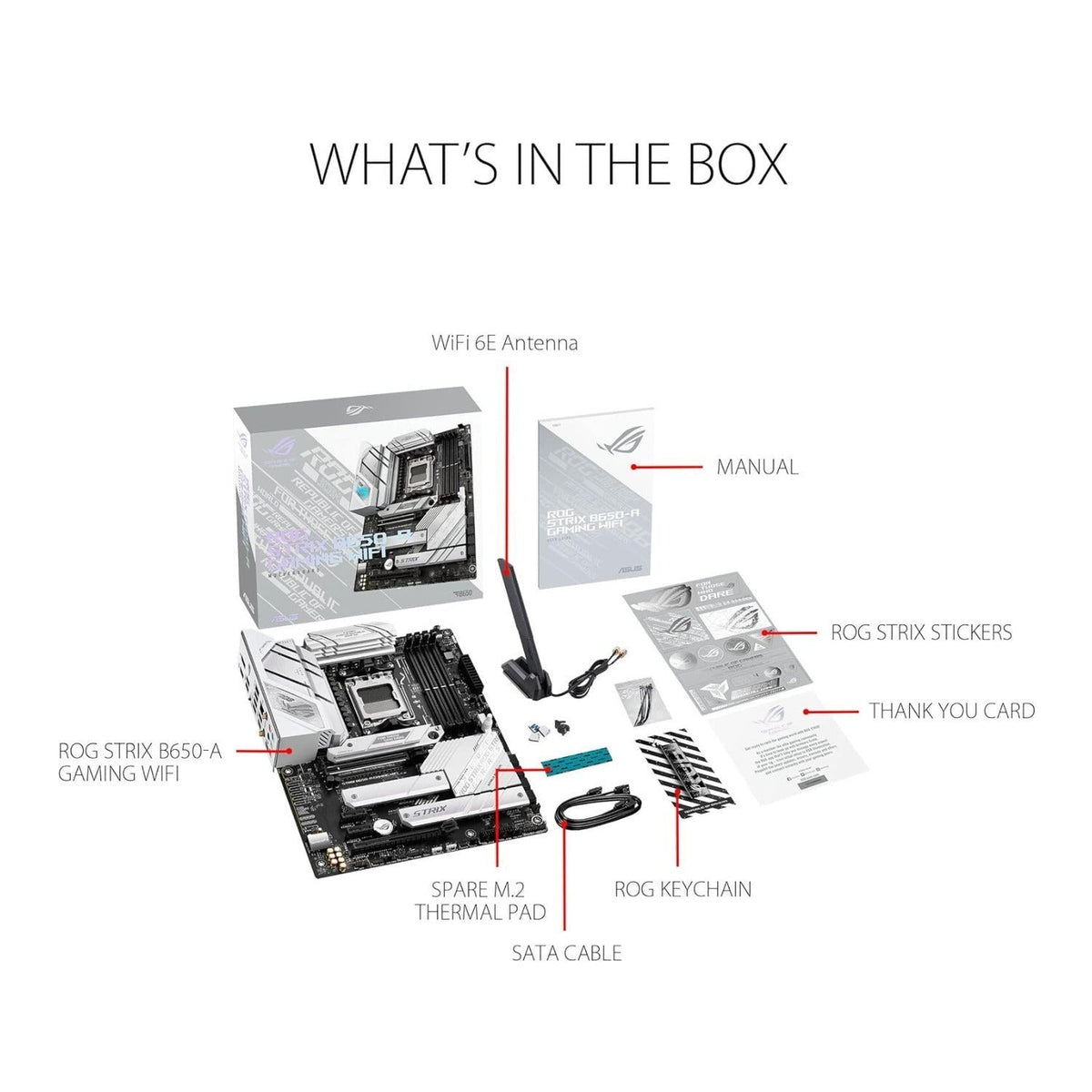 ASUS ROG STRIX B650-A GAMING WIFI AMD AM5 DDR5 Motherboard WiFi 6E and PCIe 5.0